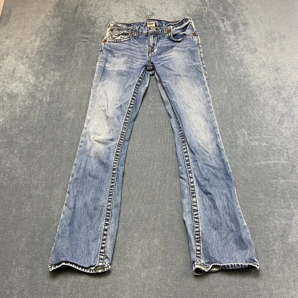 Old Navy Slim Jeans Mens 38x32 Blue Denim Cotton Stretch Mid Rise Built in Flex